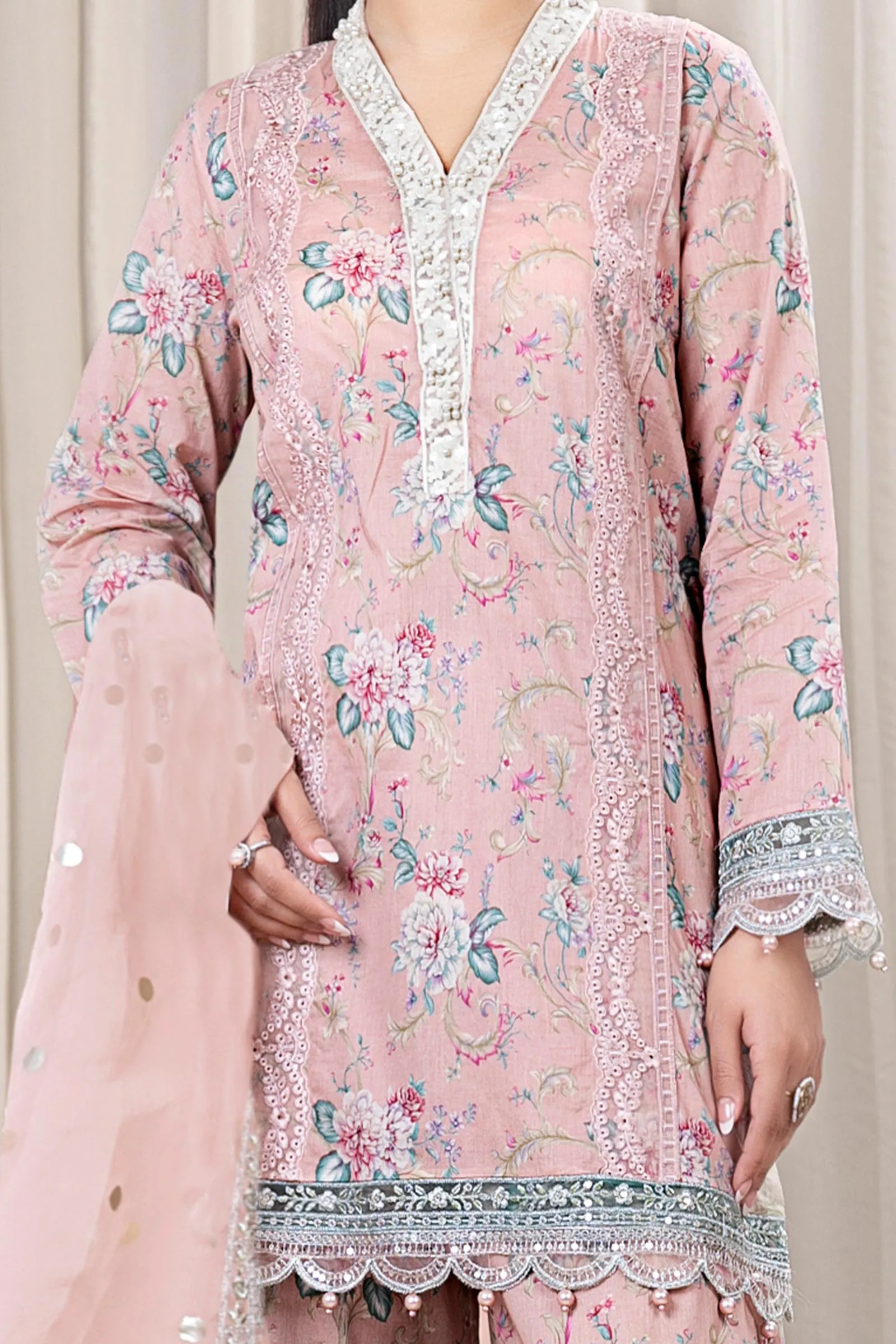 3 Piece Printed Lawn Suit | DW-EF24-101