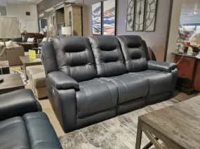 41063 Leighton Leather Power Sofa