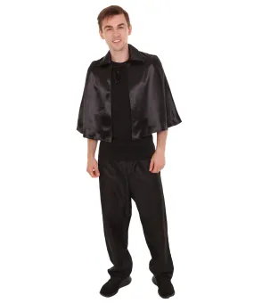 Adult Men's Black Vampire Cape Costume | Black Halloween Costume