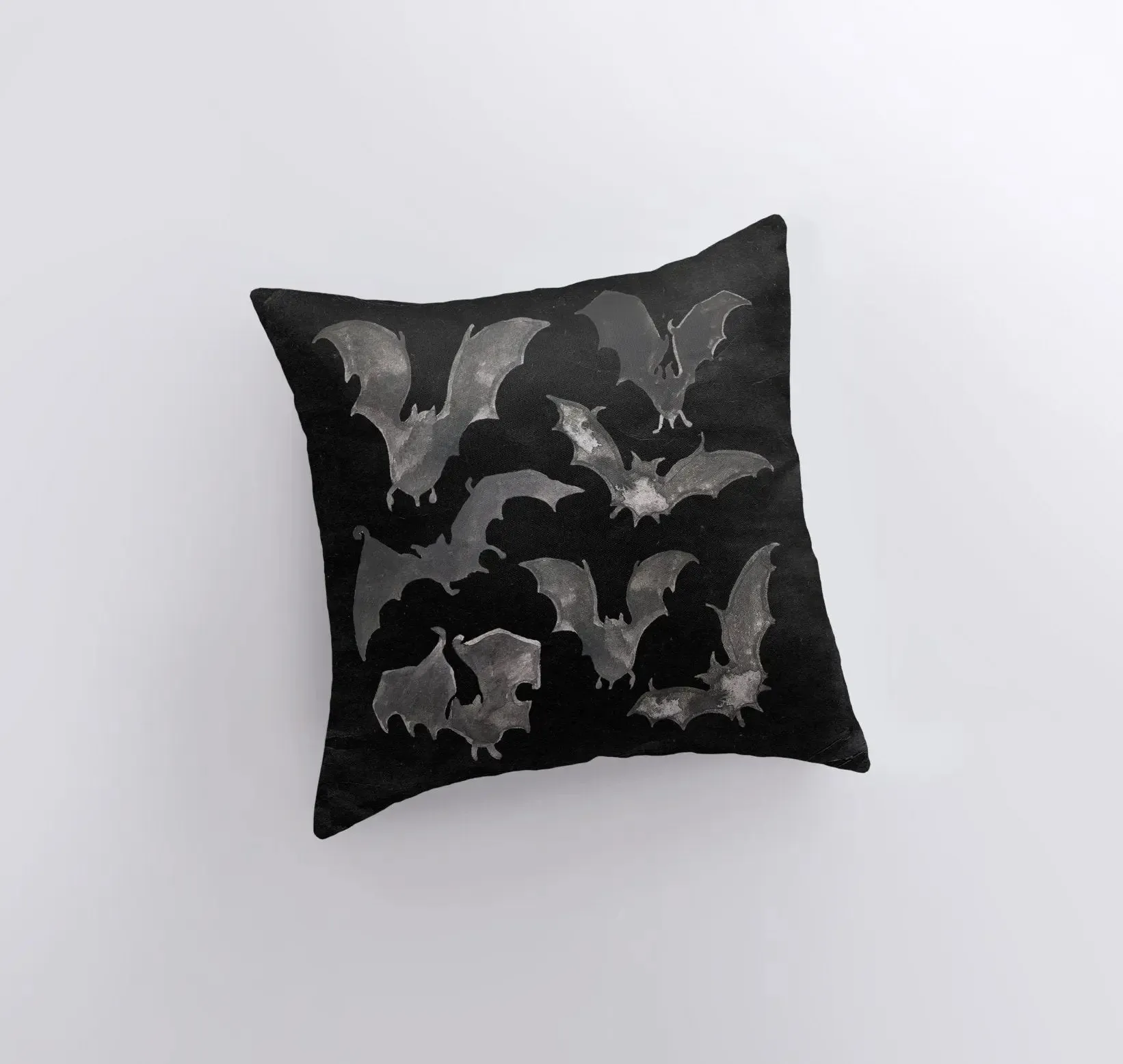 Bats on Black Pillow Cover | Fall Décor | Farmhouse Pillows | Country Décor | Fall Throw Pillows | Cute Throw Pillows | Bat Art