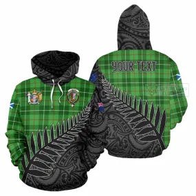 Boyle Crest Tartan Hoodie with New Zealand Silver Fern Half Style