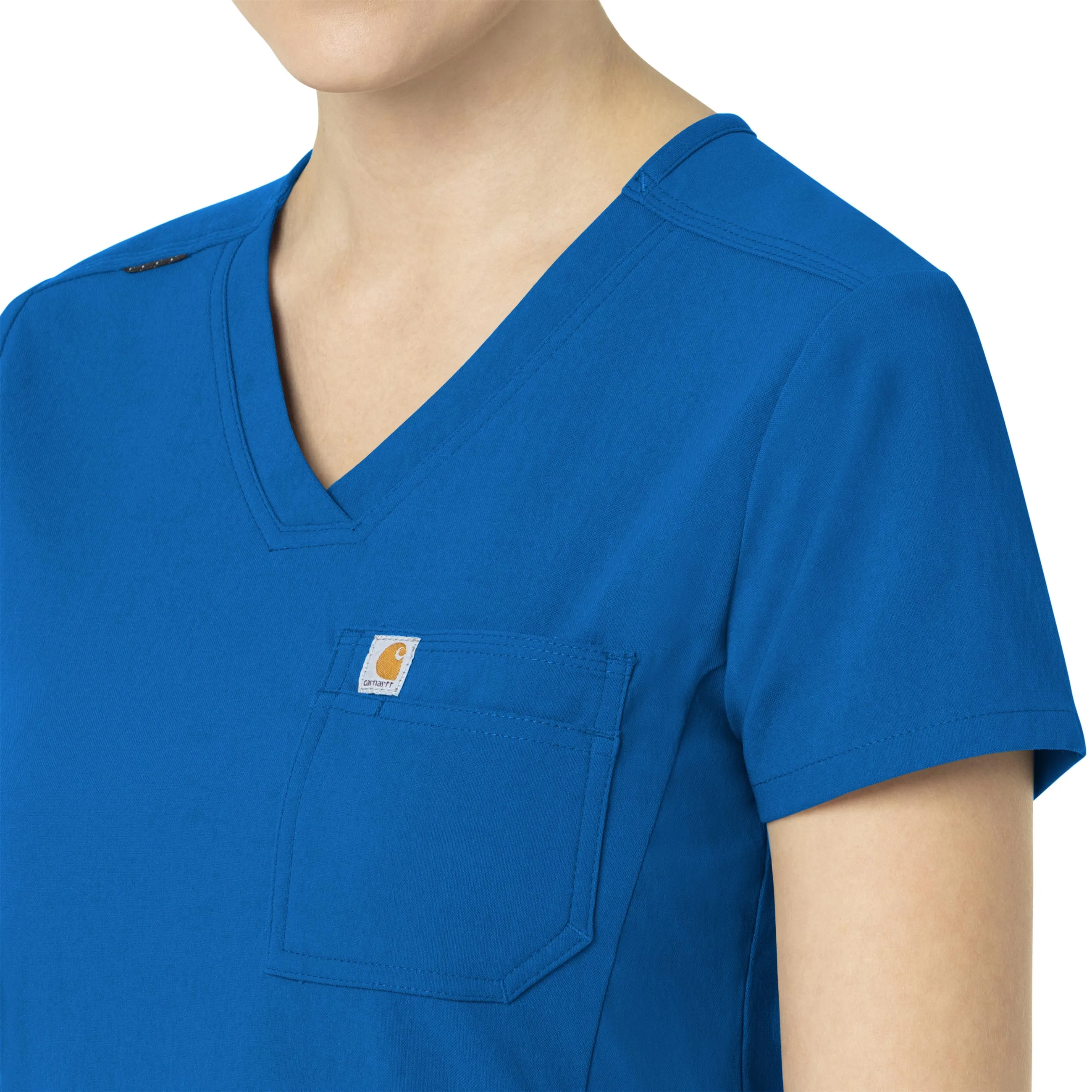 Carhartt Rugged Flex Peak Women's Tuck-In Scrub Top - Royal