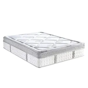 Classic Brands Gramercy Cool Gel Memory Foam and Innerspring Hybrid 14-Inch Euro Pillow Top Mattress | Bed-in-a-Box Queen