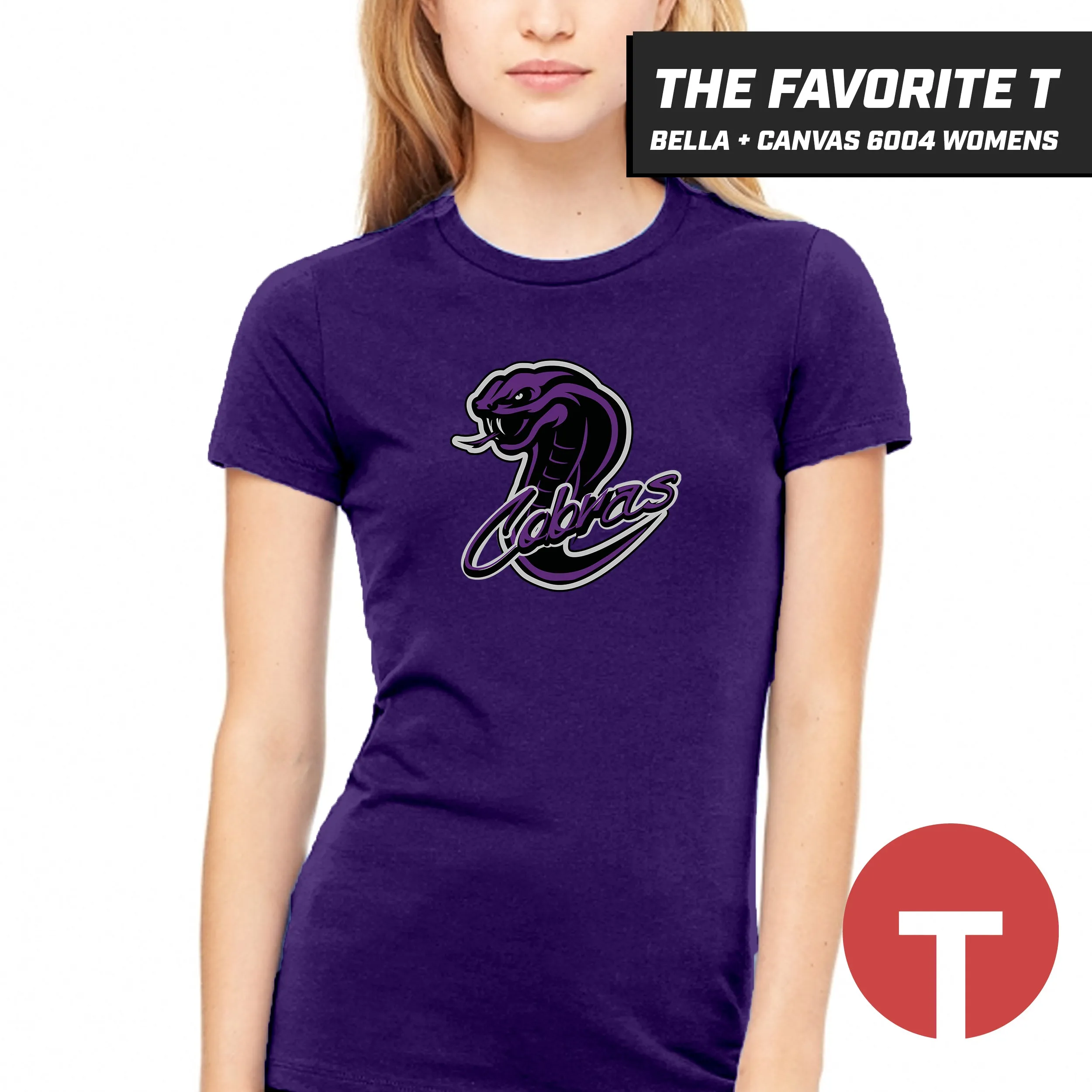 Cobras Softball - Bella Canvas 6004 Womens "Favorite T"