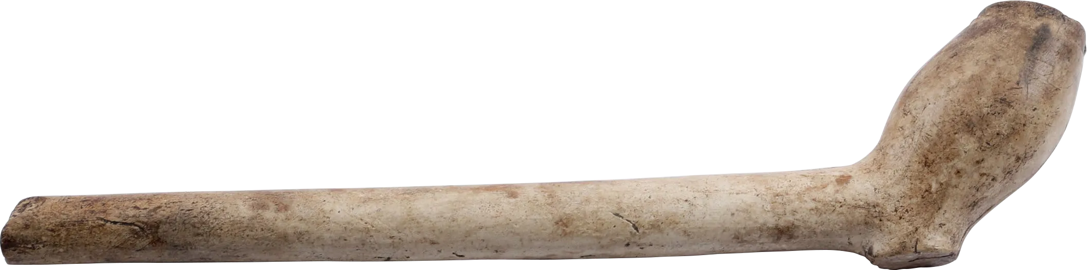 COLONIAL AMERICAN WHITE CLAY PIPE C.1650-1700