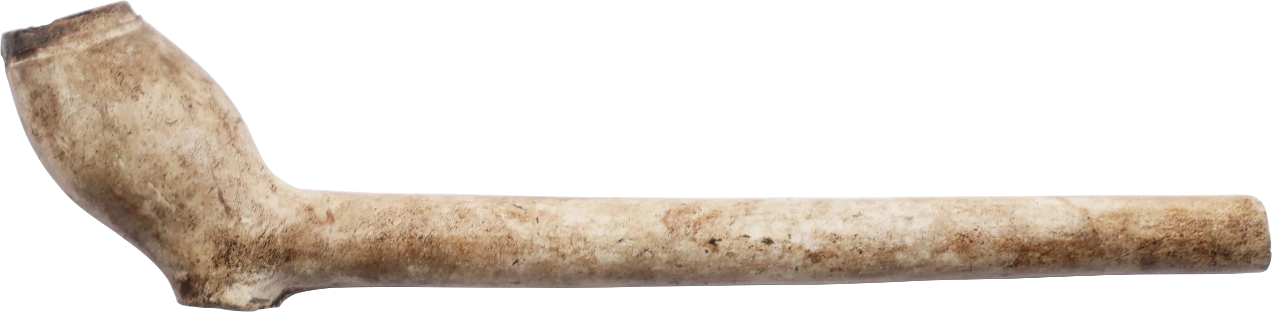 COLONIAL AMERICAN WHITE CLAY PIPE C.1650-1700