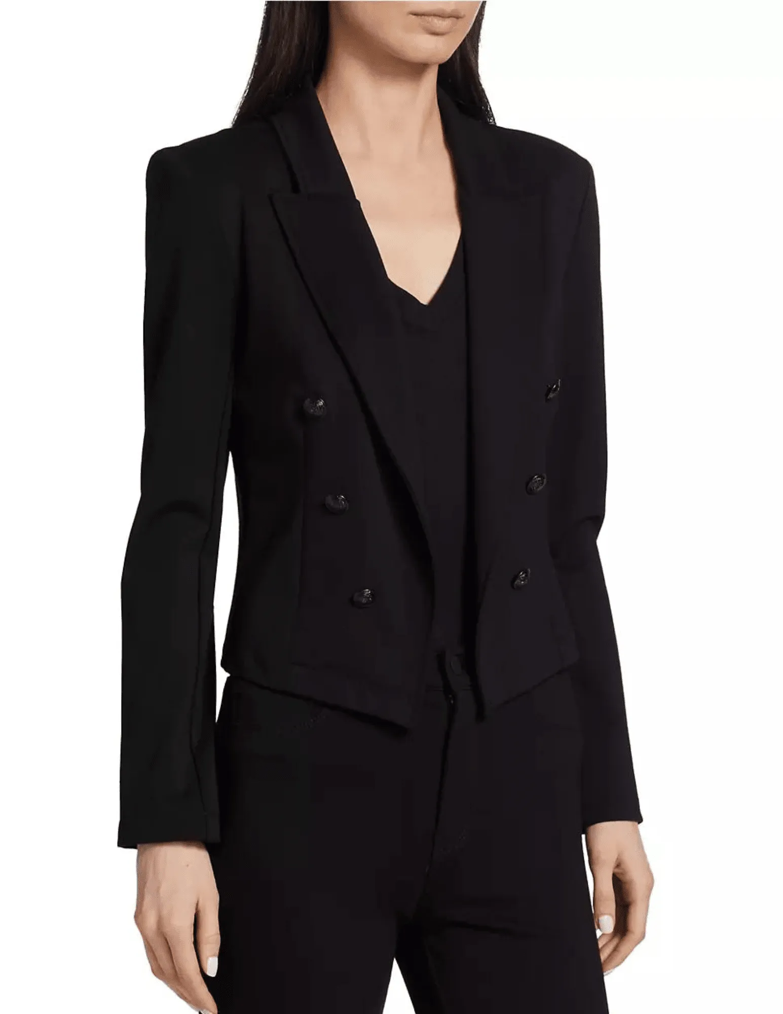 CORE-L'Agence Wayne Cropped Double Breasted Blazer