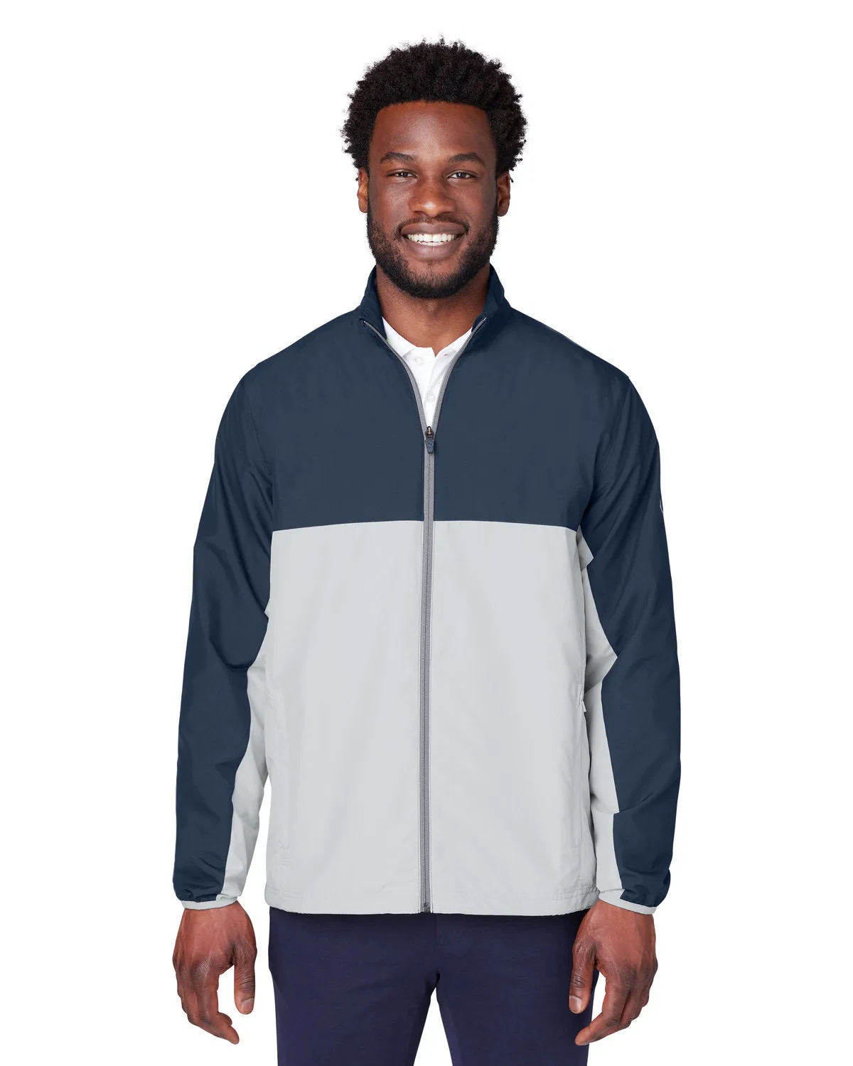 Custom Puma Men's 1st Mile Wind Jacket, Navy Blazer