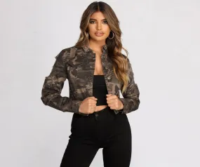 Distressed To Impress Cropped Jacket