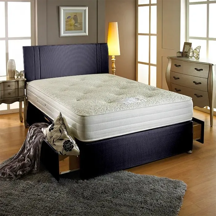 Dream Vendor Bamboo 1000 Pocket Sprung Latex Divan Bed Set