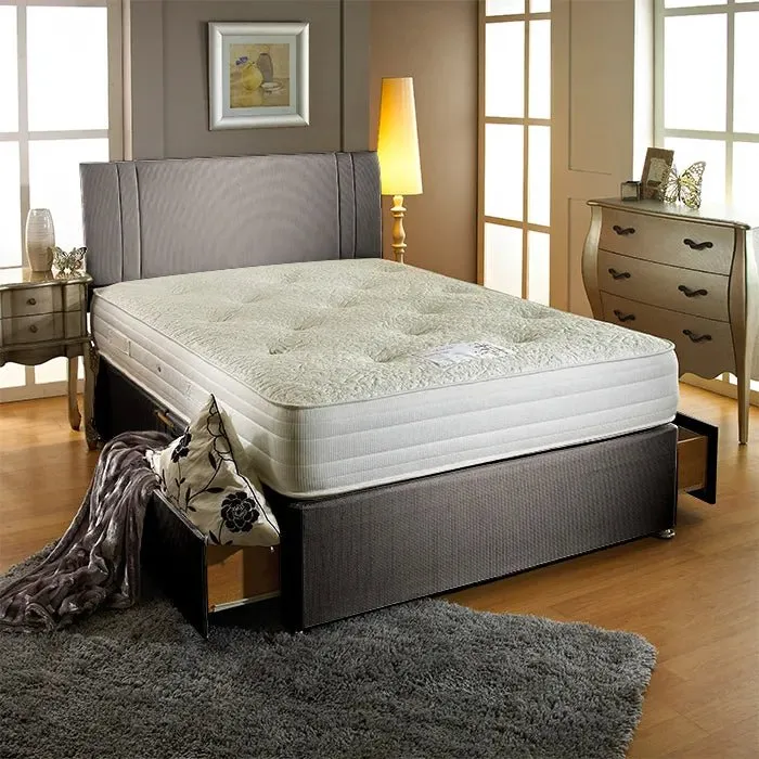 Dream Vendor Bamboo 1000 Pocket Sprung Latex Divan Bed Set