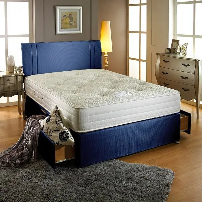 Dream Vendor Bamboo 1000 Pocket Sprung Latex Divan Bed Set