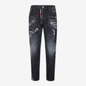 DSquared2 Black Pioner Wash Skater Jeans