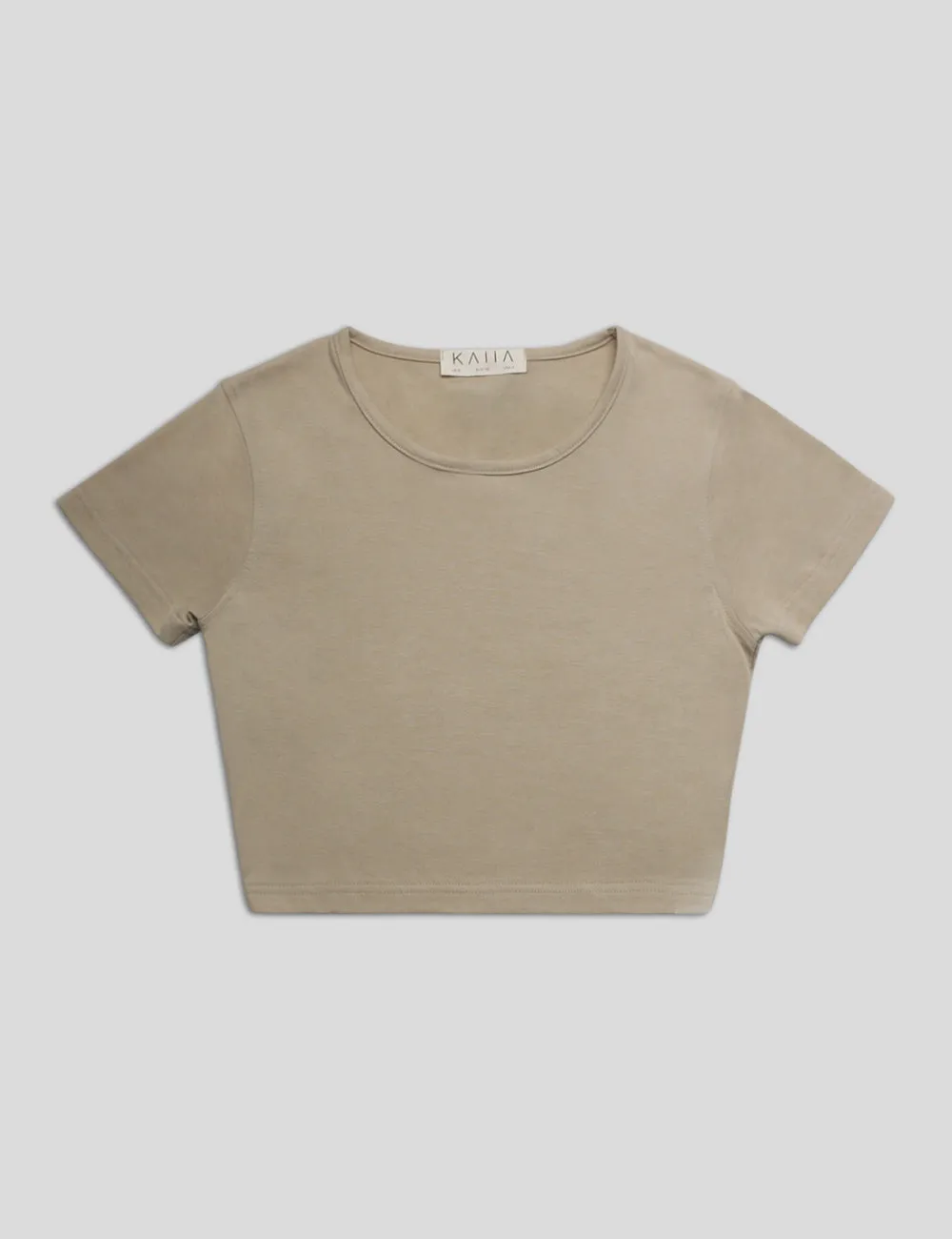 FITTED T-SHIRT STONE