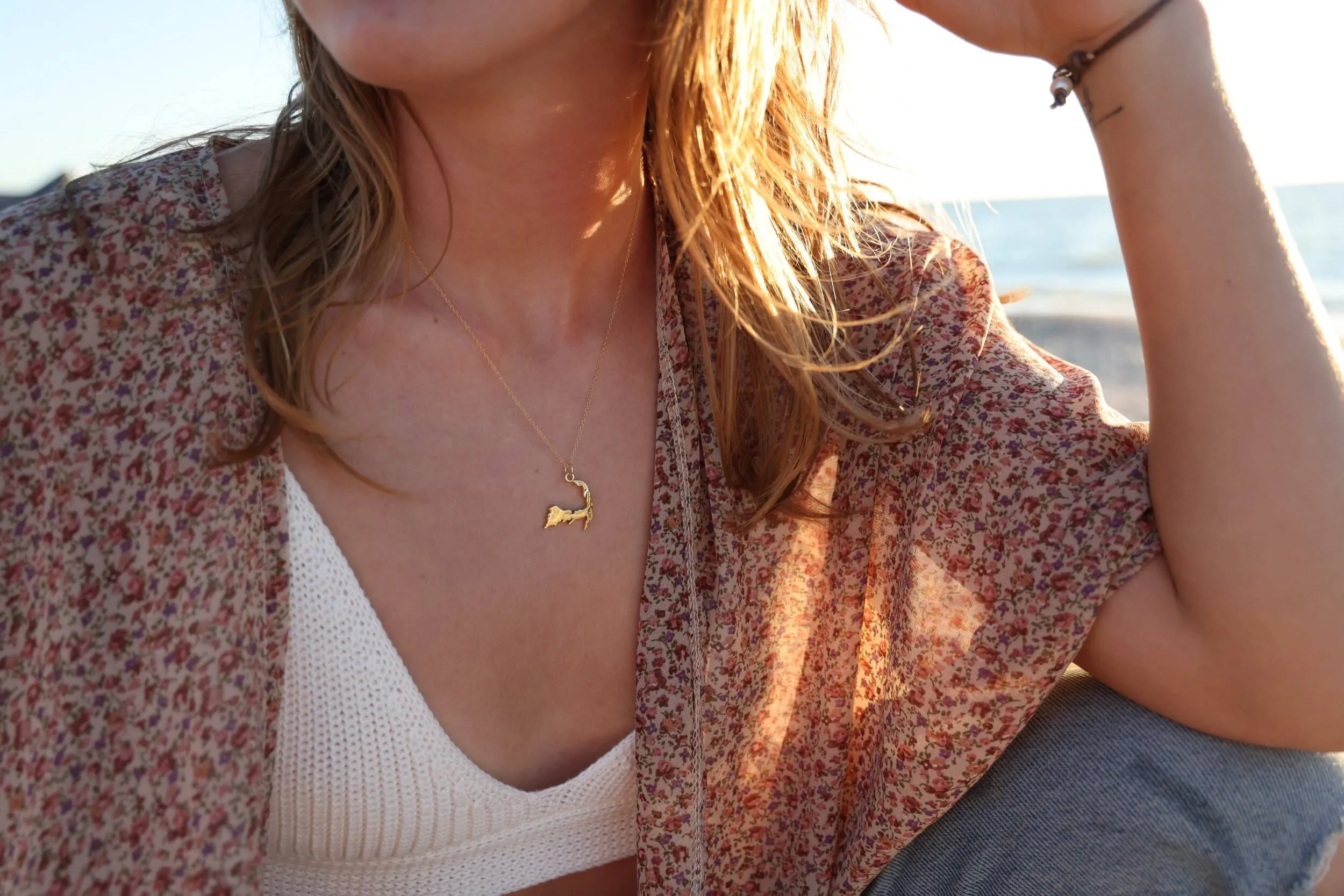 Gold Filled Cape Cod Charm Necklace