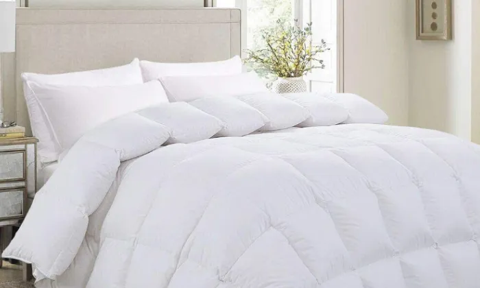 Grandeur Feather Down Comforter - Queen- Finery