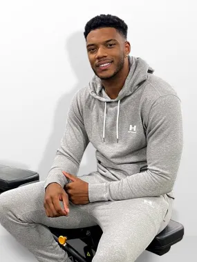 Grey and White Hoodie Tracksuit