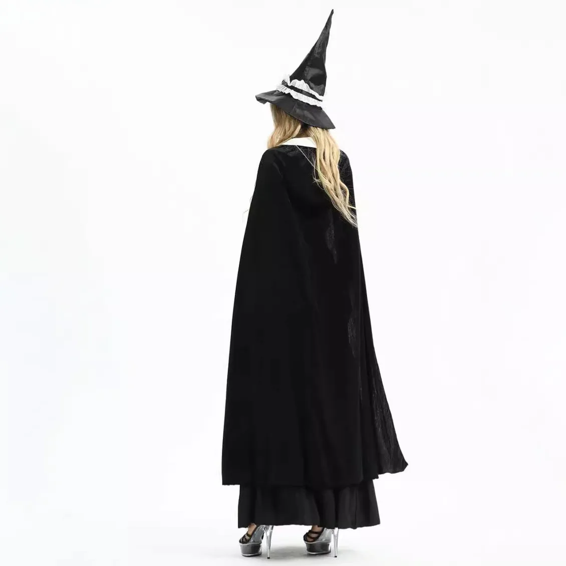 Halloween Carnival Festival Skirt Long Frock Wizard Sexy Magic Witch Outfit