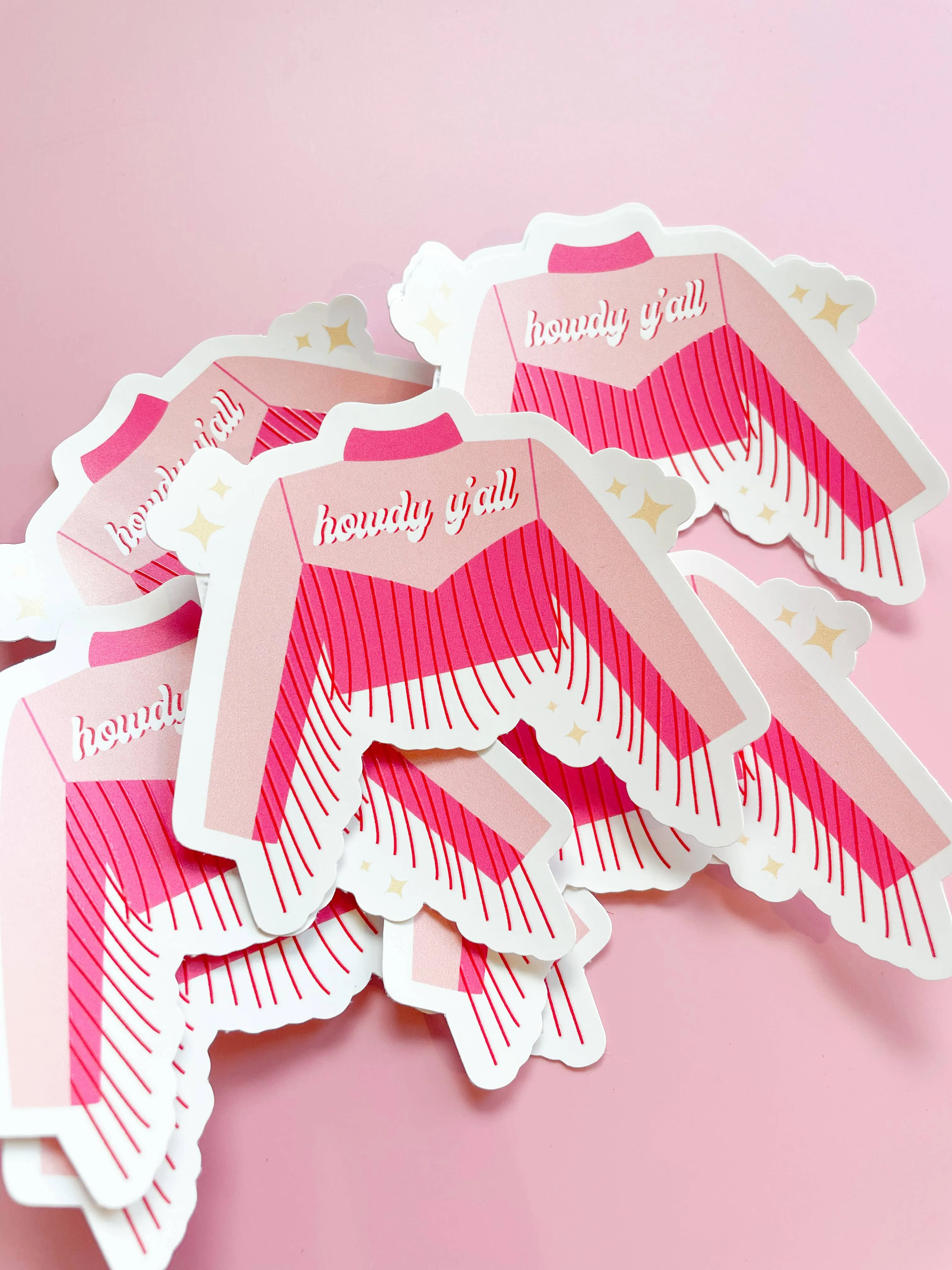 Howdy Fringe Jacket Sticker