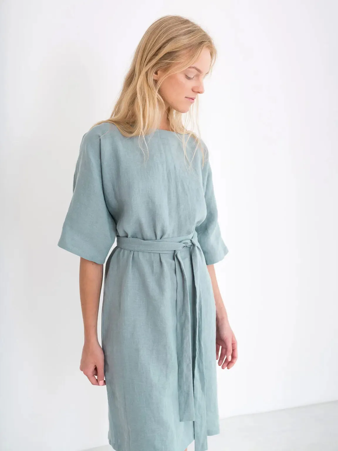 Isabel Linen Dress by Love And Confuse