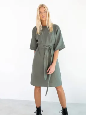 Isabel Linen Dress by Love And Confuse