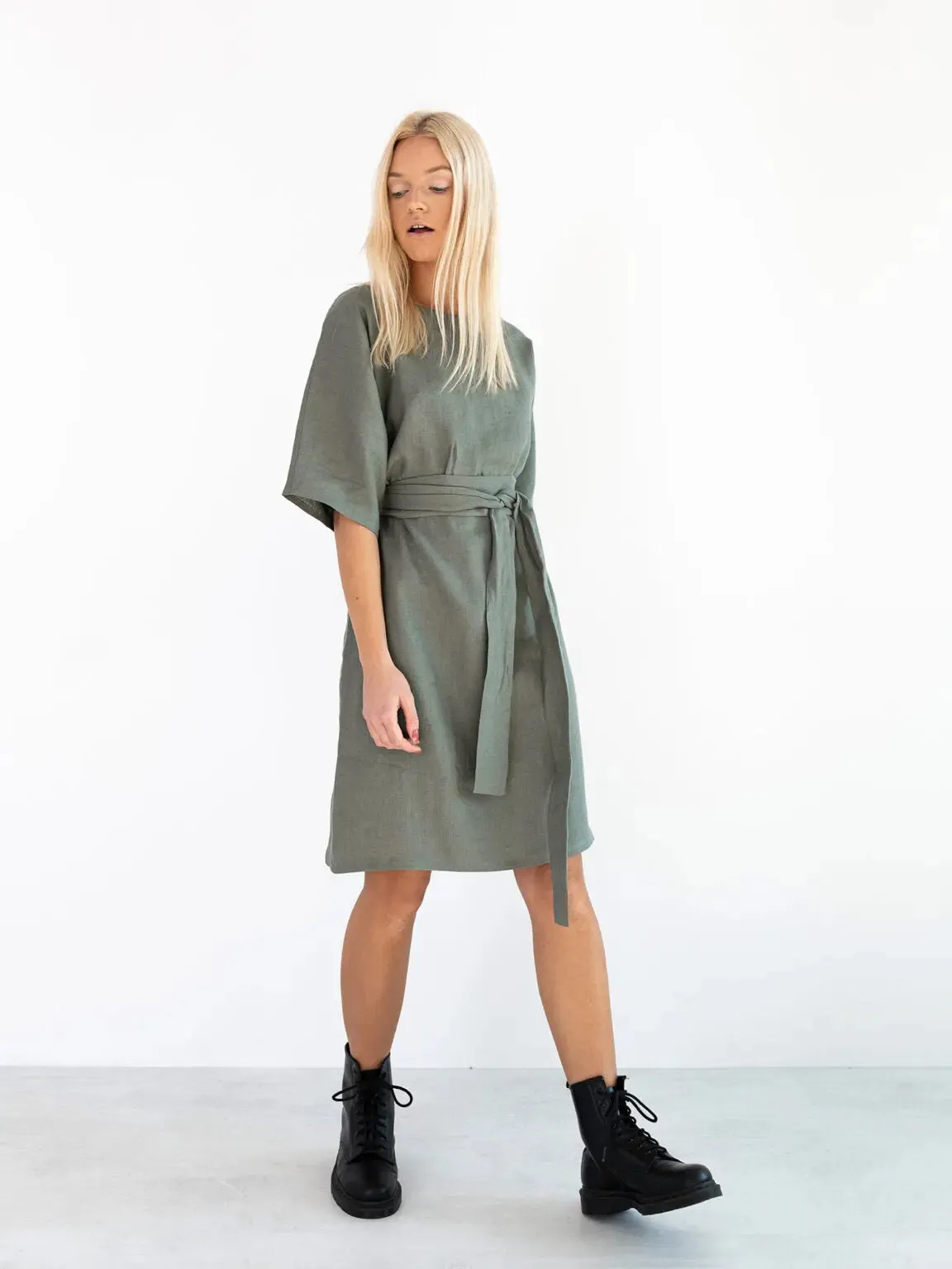 Isabel Linen Dress by Love And Confuse