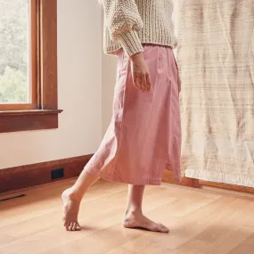 Jeannie Skirt, Sappy Pink Organic Denim