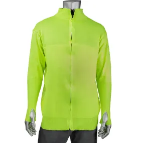 Kut Gard J645HV-2.5CM-TH-M ATA Blended Hi-Vis Cut Resistant Jacket with Thumb Holes