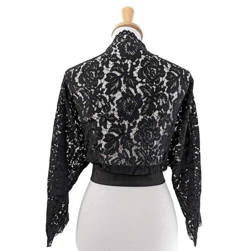 Lace Shrug in Black