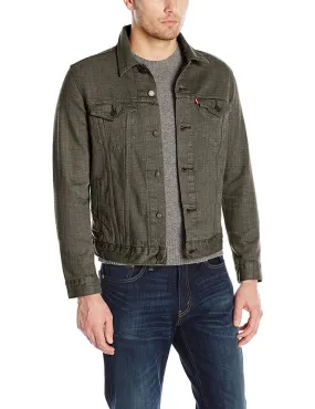 Levi's Men's the Trucker Jacket Carbon Green Rigid