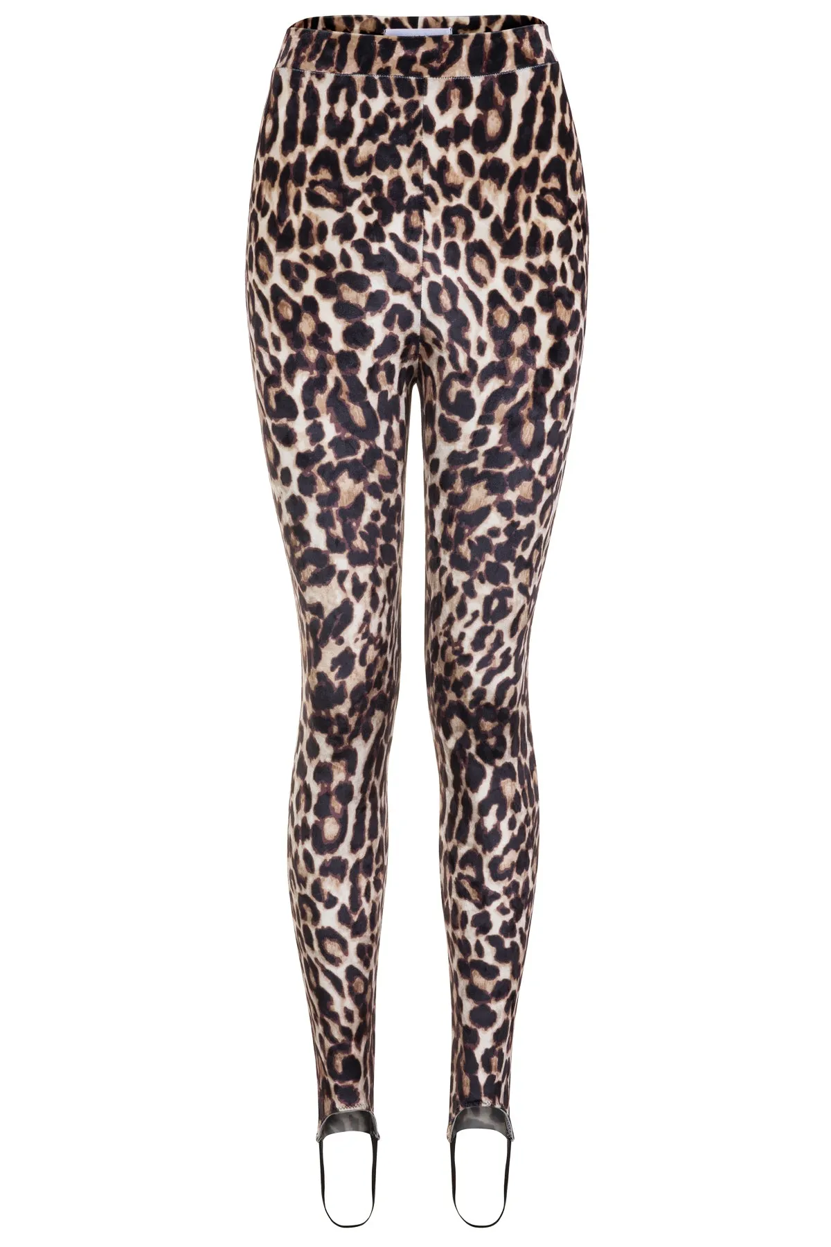 Lucy Leopard Print Velvet Stirrup Leggings- Made to Order