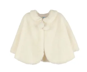 Luli & Me Cozy Fuzzy Cape Ivory 8686Y-IV 5108