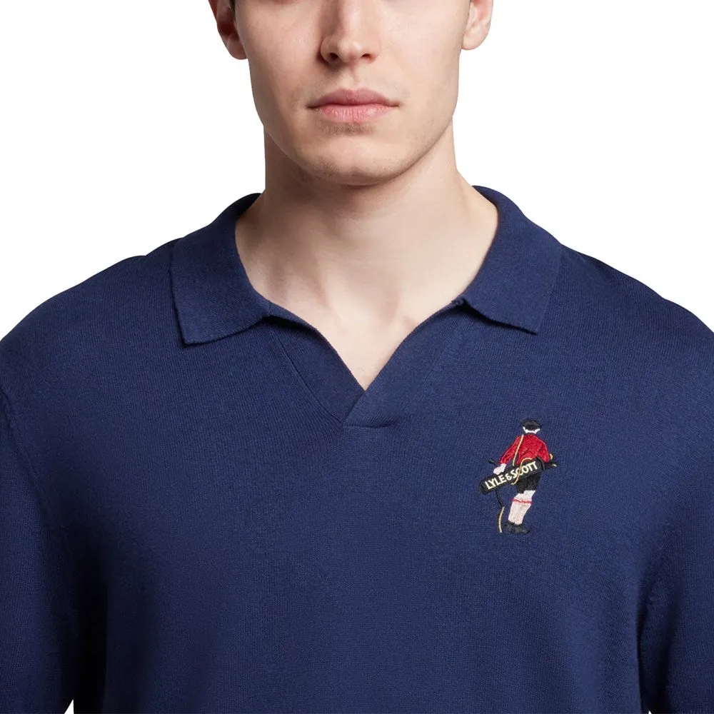 Lyle & Scott Golf Player Knitted Polo - Navy