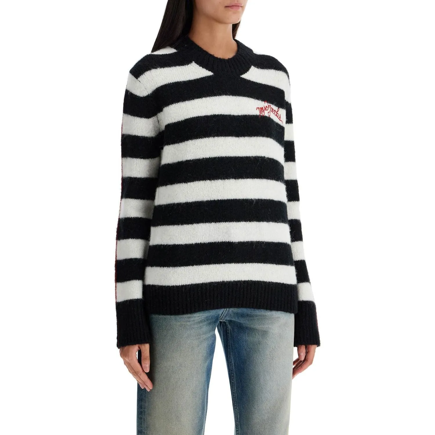 Marc Jacobs pullover the striped brushed logo sweater