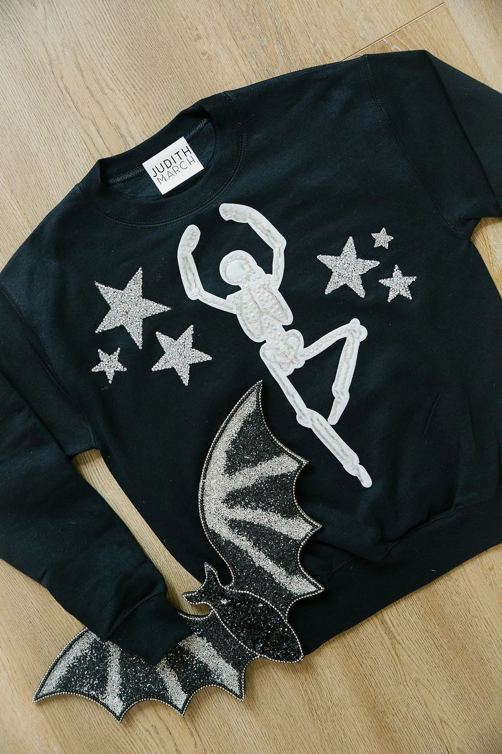 MINI KIDS DANCING SKELETON STAR PULLOVER