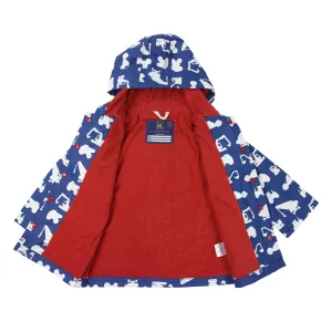 Navy colour changing digger raincoat