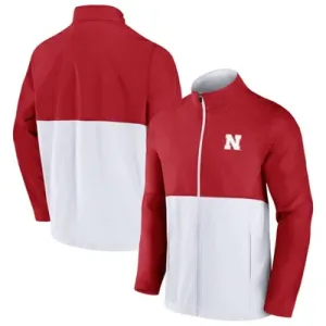 NCAA Nebraska Cornhuskers Men's Bi-Color Lightweight Windbreaker Jacket - S