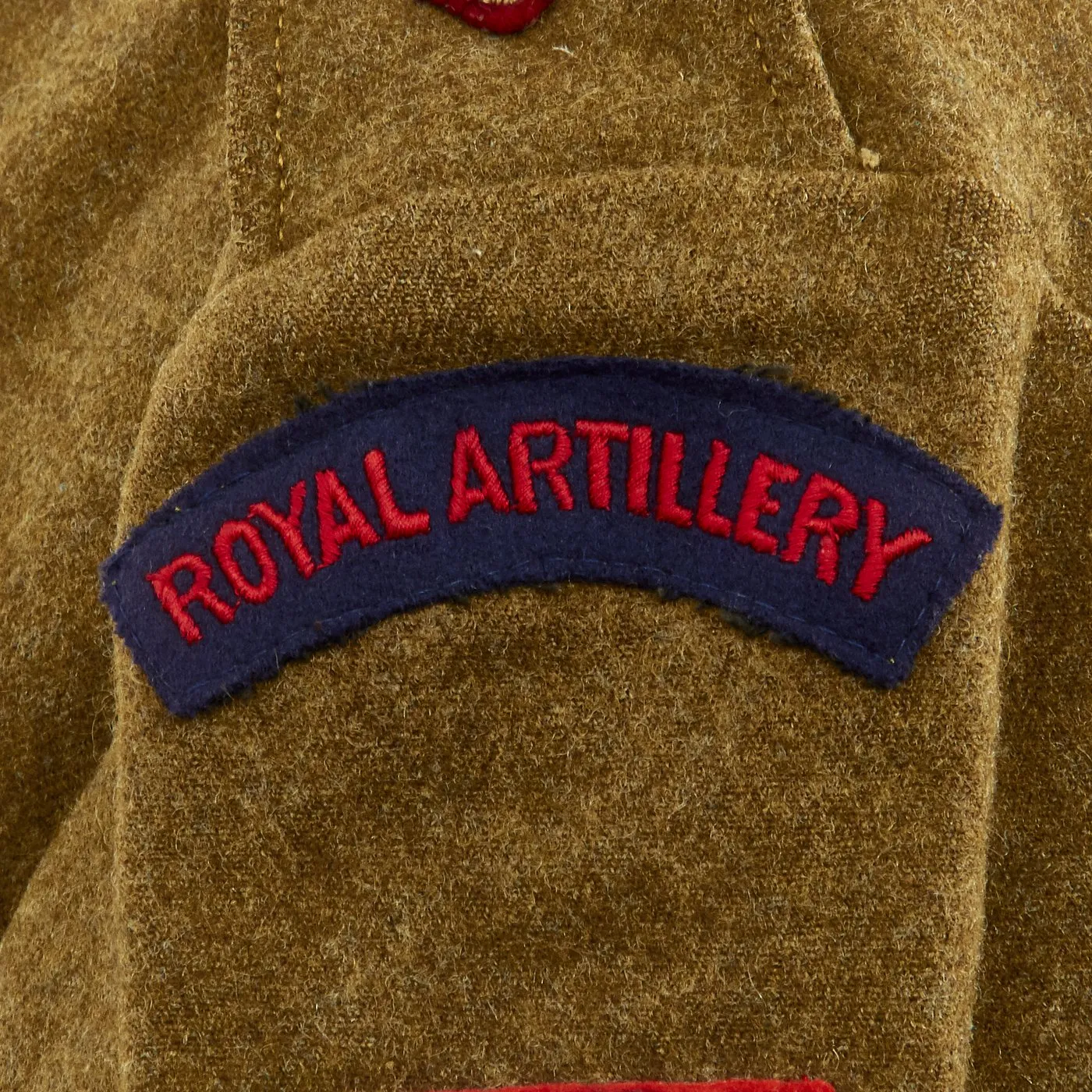 Original British WWII Royal Artillery Lieutenant Battledress Uniform Set