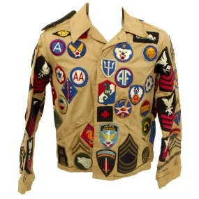 Original U.S. WWII Patched Souvenir Jacket