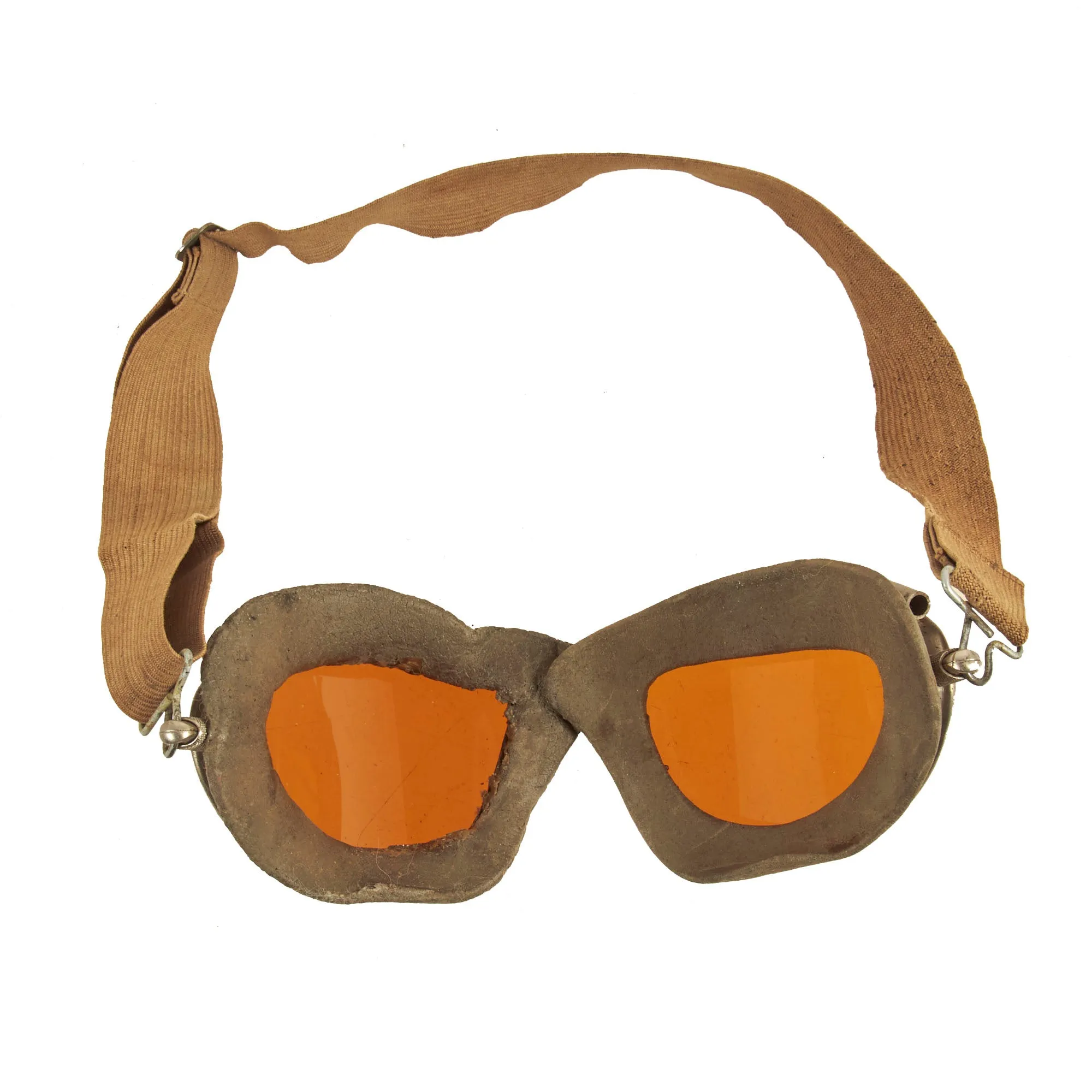 Original U.S. WWII USAAF Aviator Flight Helmet Set - AN6530 Goggles, Customized Leather Flight Helmet and Avionics