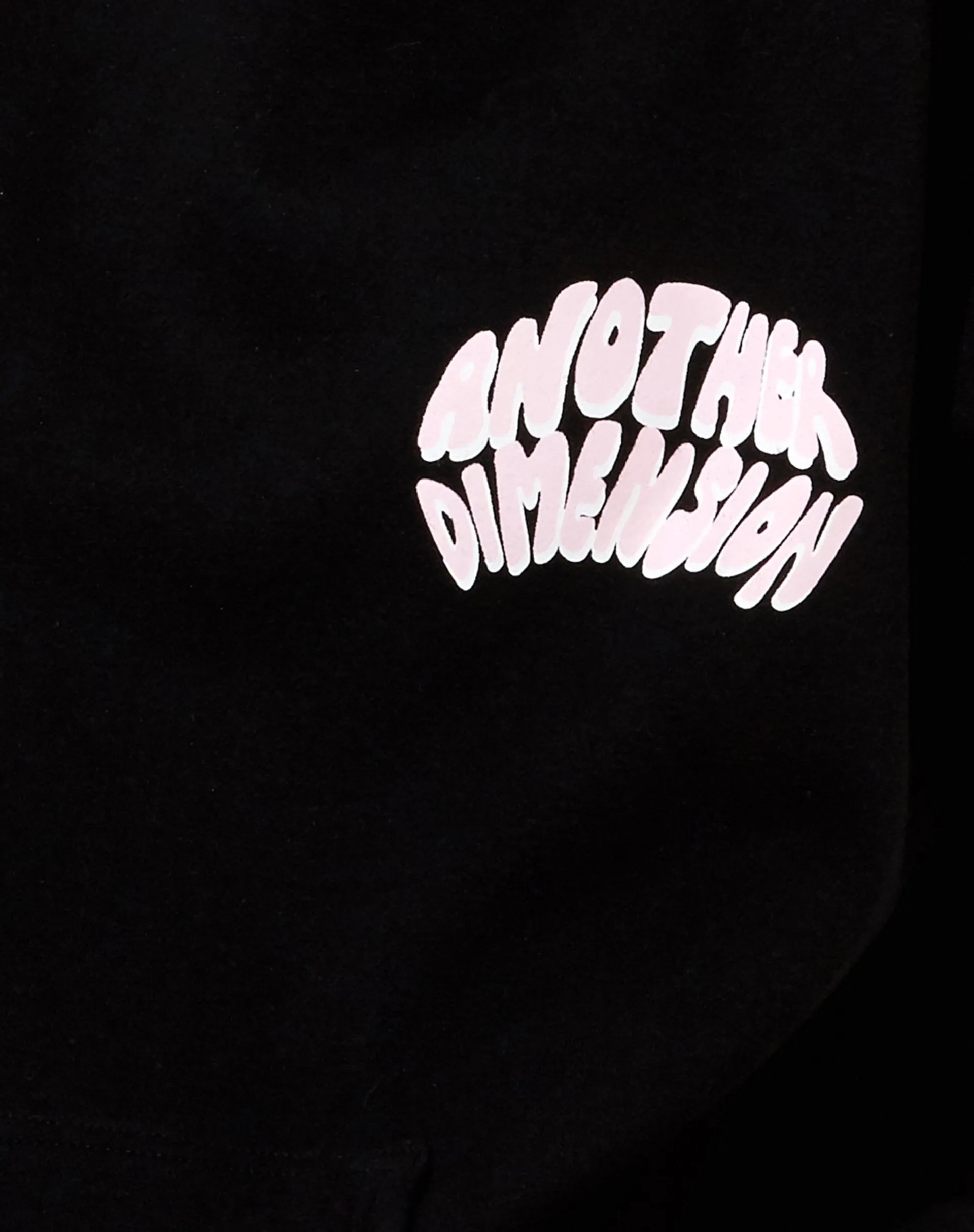 Oversize Hoodie in Black Another Dimension