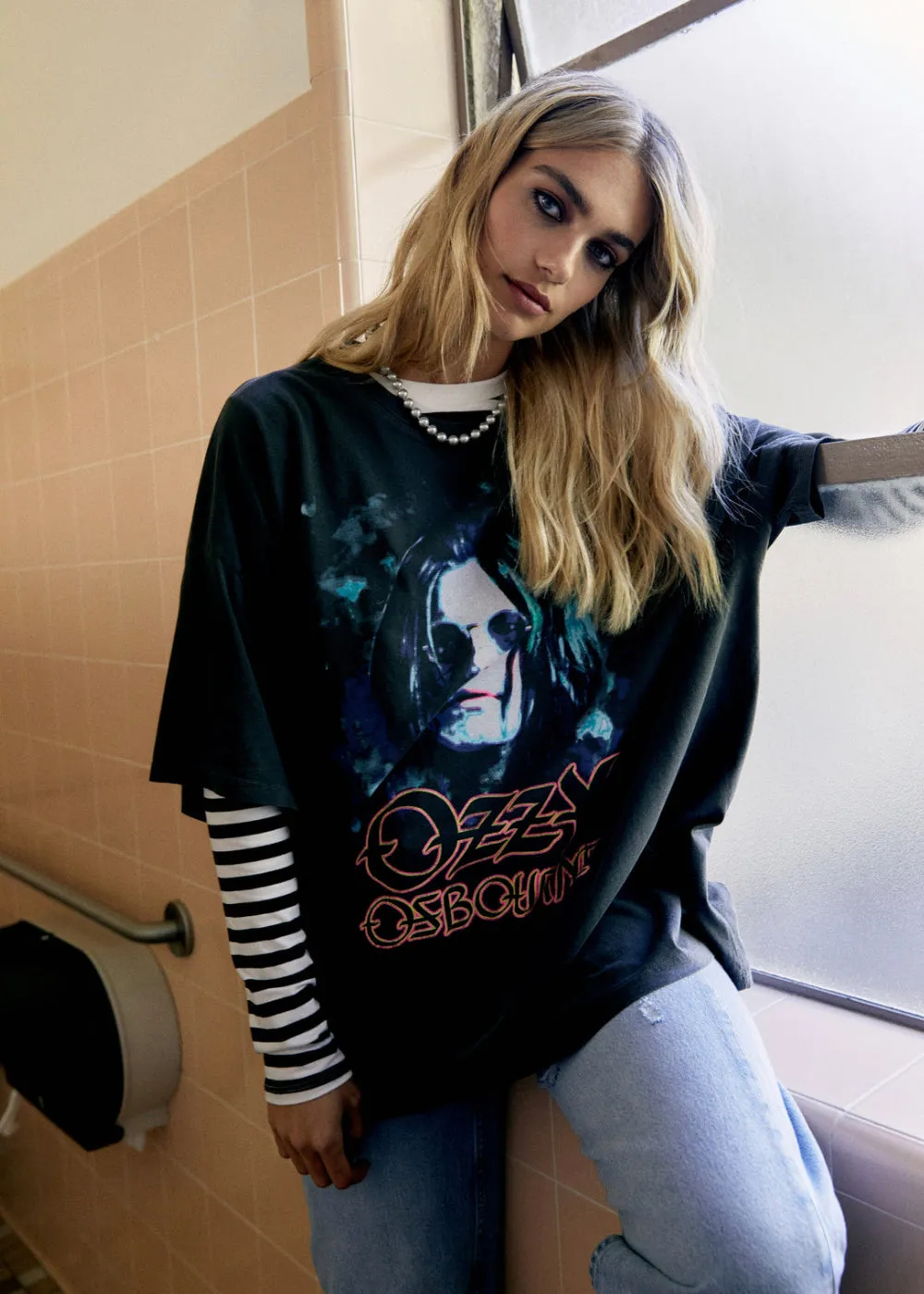 Ozzy Osbourne Oversized Band Tee by Daydreamer LA