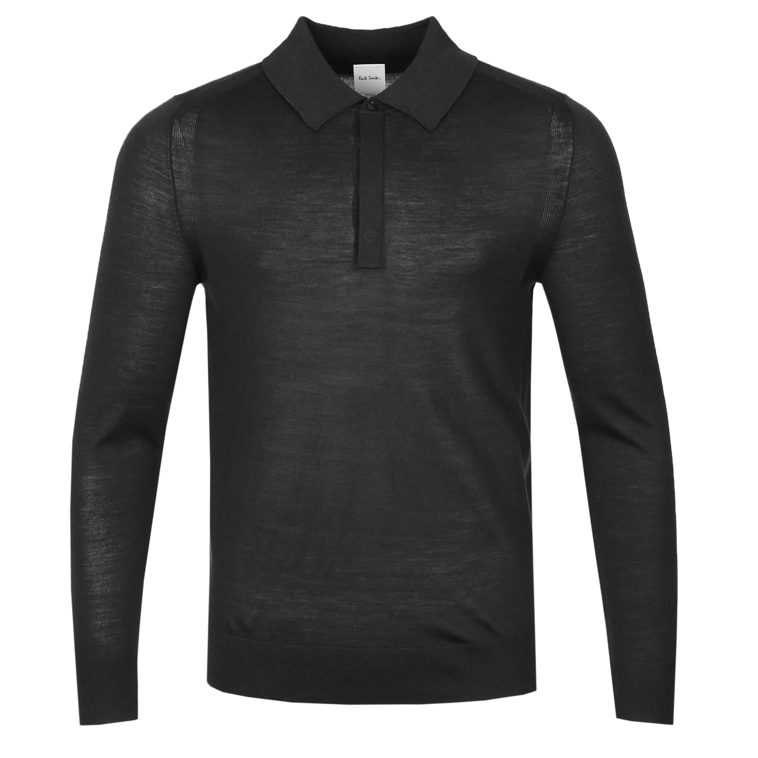 Paul Smith LS Polo Knitwear in Black