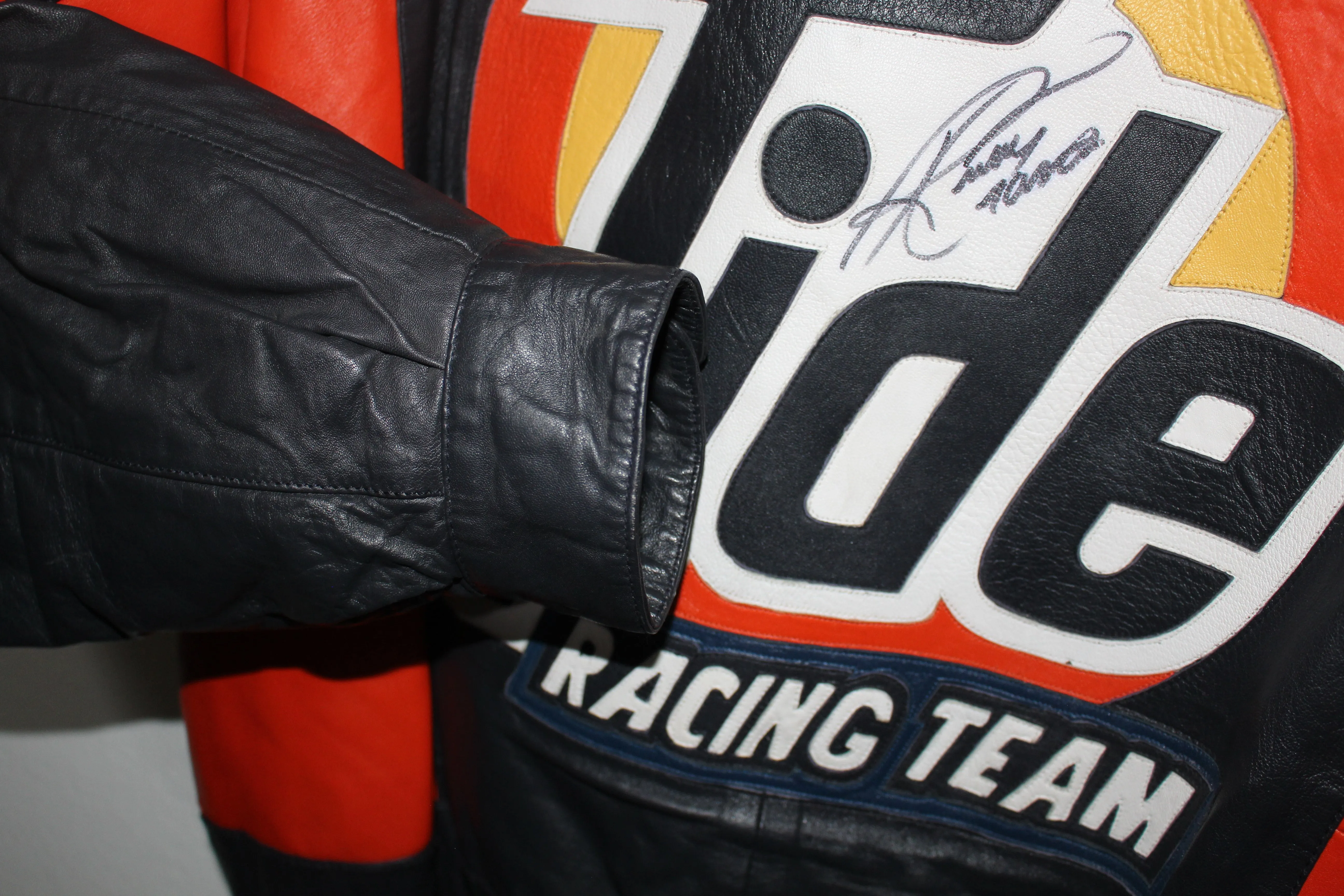 Rare Tide Racing NASCAR Ricky Rudd #10 Leather Jacket (L)