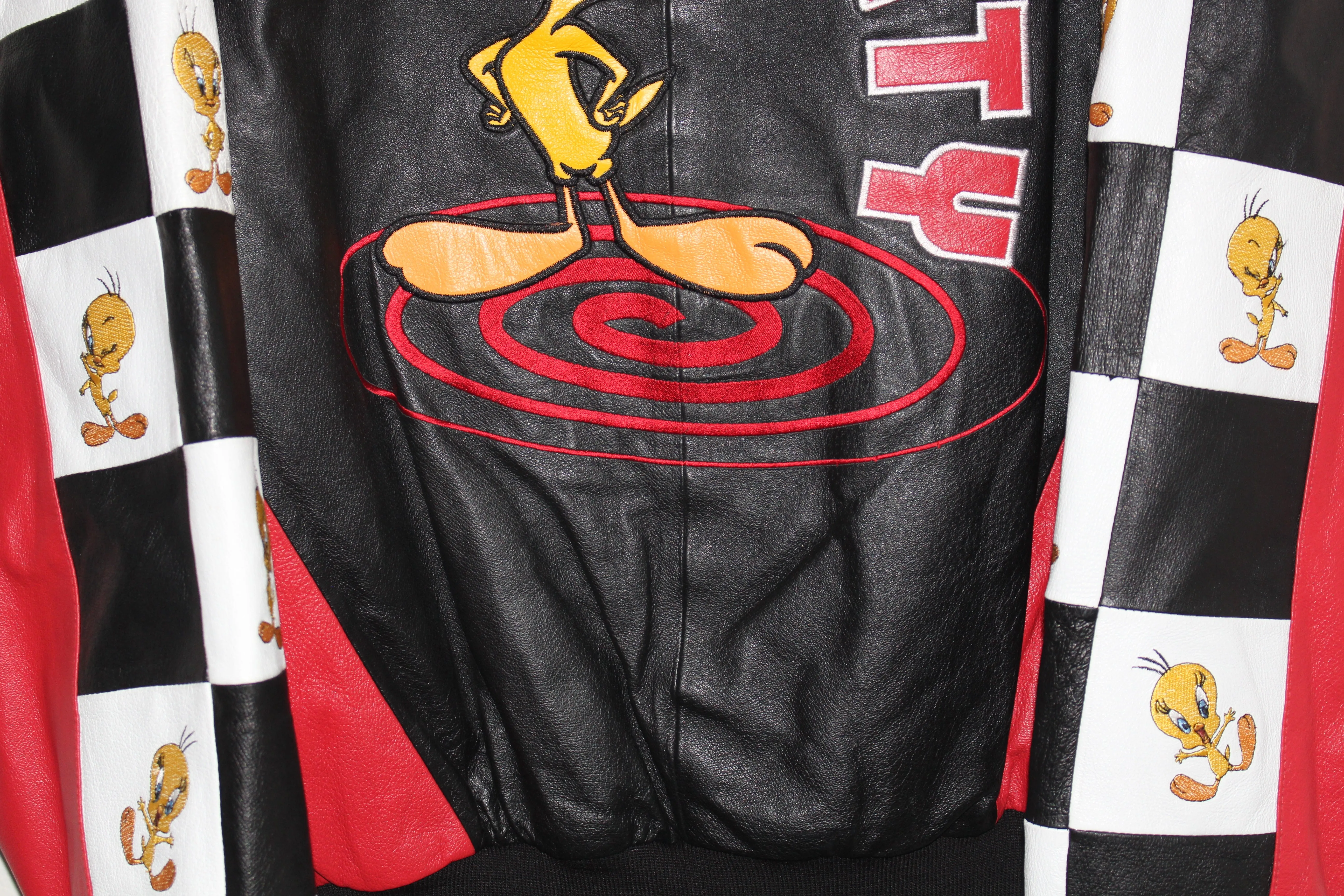 Rare Tweety Bird Looney Tunes Excelled Leather Jacket (XL)