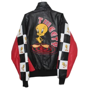 Rare Tweety Bird Looney Tunes Excelled Leather Jacket (XL)