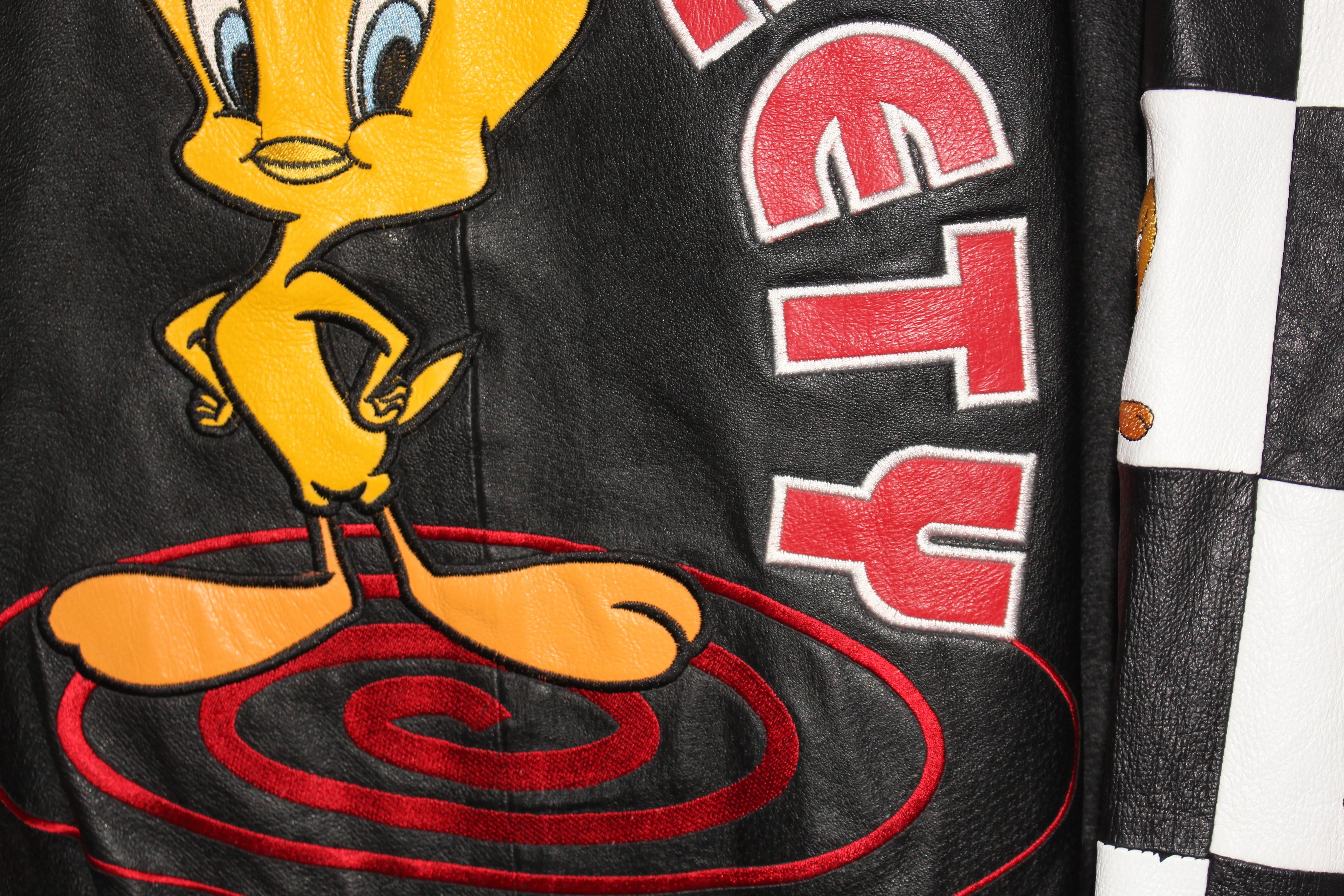 Rare Tweety Bird Looney Tunes Excelled Leather Jacket (XL)