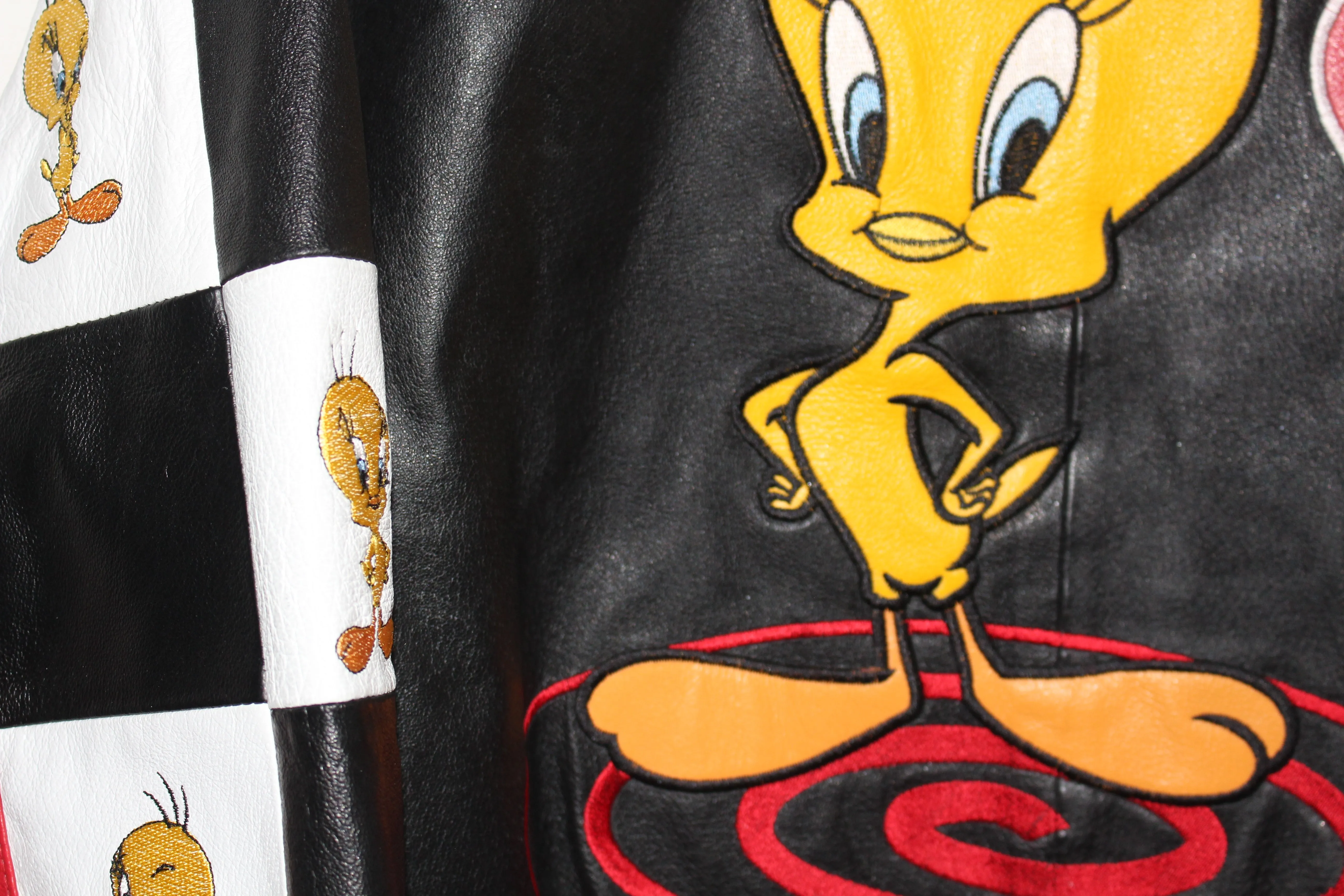 Rare Tweety Bird Looney Tunes Excelled Leather Jacket (XL)