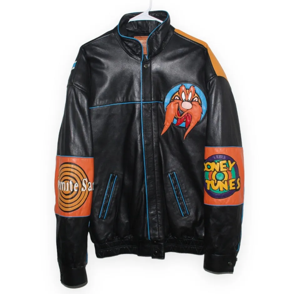 Rare Yosemite Looney Tunes Leather Jacket (XL)