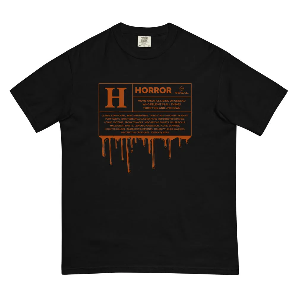 Regal Cinemas Horror Movie Rating Comfort Colors T-Shirt